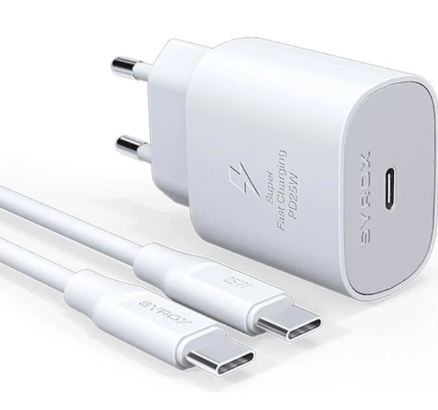 Syrox PD25T 25W TYPE-C Hızlı Şarj Aleti